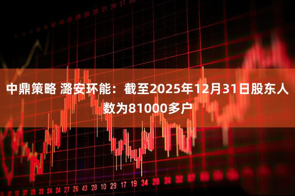 中鼎策略 潞安环能：截至2025年12月31日股东人数为81000多户